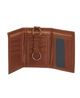 Multi Sheep Nappa Trifold Wallet with Belt Hook